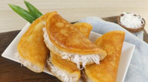 Bánh bò nướng dừa