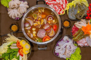 Nguyên liệu ăn kềm lẩu thái chua cay