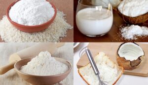 Nguyên liệu làm bánh bò nướng dừa