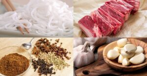 nguyên liệu nấu phở Bắc chuẩn vị Hà Nội