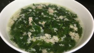 Canh rau ngót thịt bằm
