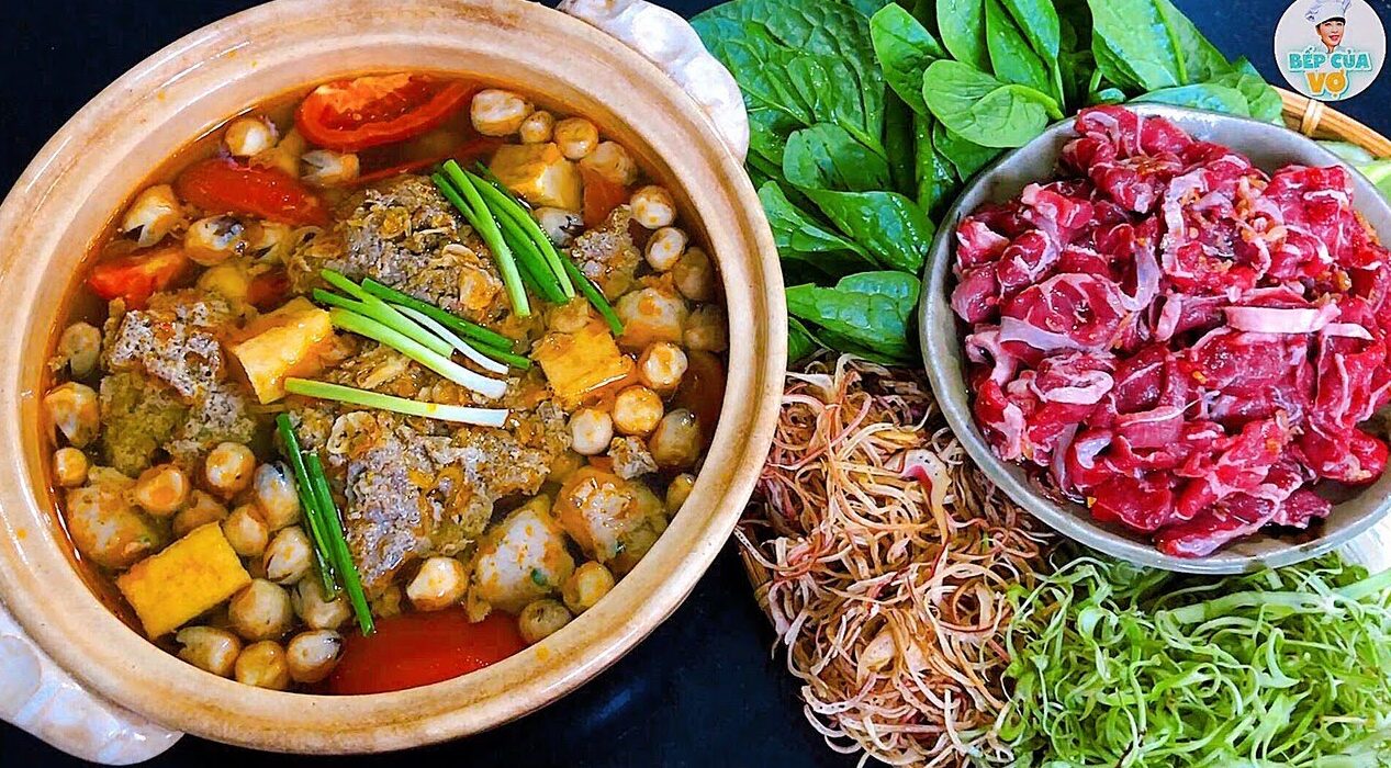 Lẩu riêu cua bắp bò